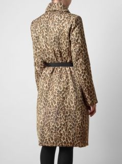 Giambattista Valli Leopard Printed Trench Coat   Browns   farfetch 