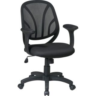 Work Smart Screen Back Mesh Seat Managers Chair with Mesh Fabric 