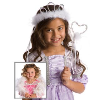 Little Adventures Girls Dress Up Costume Accessories   Wand/Tiara/Boa 