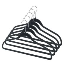 Whitmor® Spacemaker Flocked Hangers (6478 1621 5 BLK)   