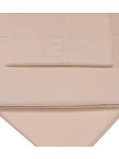 Sanderson Pima ivory double fitted sheet   