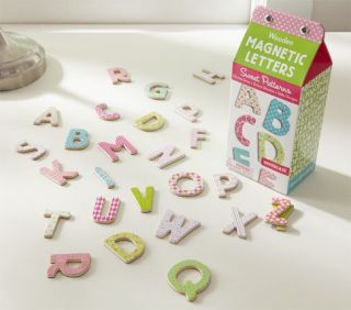 Wooden Magnet Letters Sweet Patterns