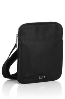 Hoogwaardige leren tas ´BUSSOLO` door BOSS Black