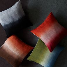 Dip Dye Rainbow Silk Pillow Cover Quicklook New  $ 39 
