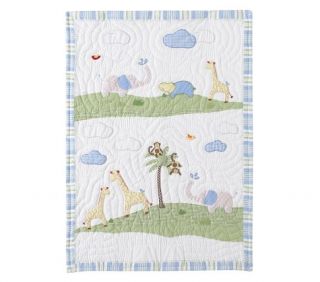 Jungle Friends Quilted Toddler Bedding  Pottery Barn Kids