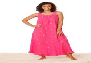 Plus Size Long embroidered pastel woven gown by Dreams & Co®  Plus 