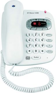 BT Decor 1500 Telephone with Answering Machine  Corded Phones 