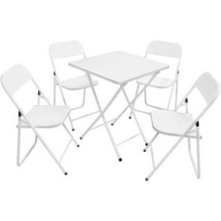 Conjunto Metalmix com 4 Cadeiras e 1 Mesa Ásia Branco