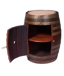 RECYCLED WINE BARREL SIDE CABINET  Recycled Wine Barrel Side Cabinet 