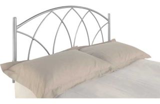 Gothic Metal Double Headboard   Silver. from Homebase.co.uk 