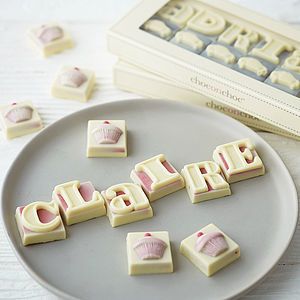 Personalised Chocolate Shapes And Letters   stocking fillers for women