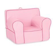 Pink with Bright Pink Piping Oversized Anywhere Chair Quicklook $ 