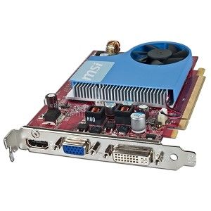 MSI GeForce 9500GT 512MB DDR2 PCI Express (PCIe) DVI/VGA Video Card w 