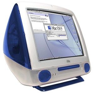 Apple iMac G3 400MHz 128MB 10GB CD 15 CRT w/9.1  B (Indigo) IM400 BLU 