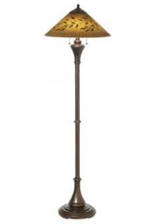Quoizel Mountain Lodge Painted Glass Shade Floor Lamp