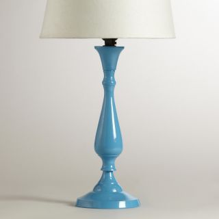 Turquoise Greta Candlestick Accent Lamp Base  World Market