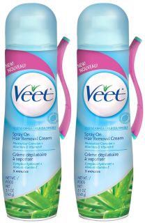 Veet Spray On Hair Removal Cream Sensitive Formula 5.1 oz   