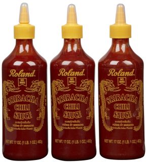 Roland Sriracha Chili Sauce, Plastic Bottles, 17 oz, 3 pk   