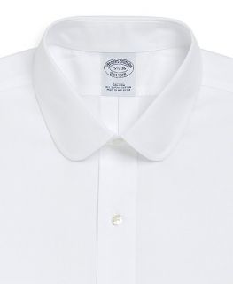 Supima® Cotton Non Iron Slim Fit Solid Pinpoint Dress Shirt   Brooks 