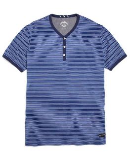 Multi Stripe V Neck Henley   Brooks Brothers