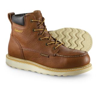 Carhartt 6 Moc   Toe Steel Toe Boots, Rust   918406, Work Boots at 