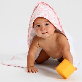 safari pink hooded towel by em&lu  