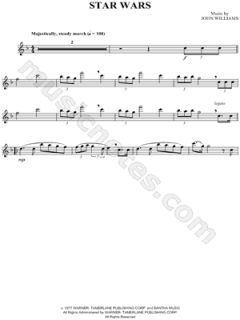 John Williams   Star Wars   Flute Sheet Music (Flute Solo)    