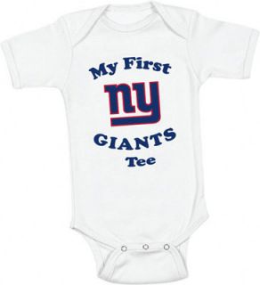 New York Giants Infant My First Giants Tee Creeper 