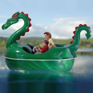 The Amusement Park Dragon Pedal Boat   Hammacher Schlemmer 