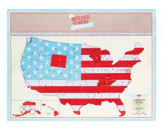 USA SCRATCH MAP  Interactive Travel Chart  UncommonGoods