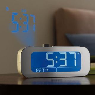 TimeSmart Self Setting Projection Clock at Brookstone—Buy Now