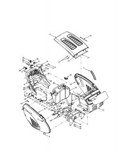 Model # LTX 1842 Troybilt Lawn tractor   Wiring diagram (2 parts)