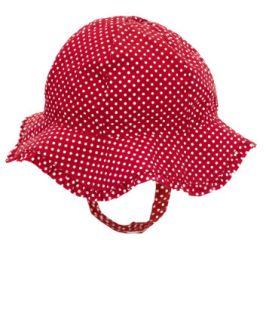 Mothercare Baby Girls Red Spot Reversible Sunhat   hats & mitts 
