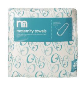 Mothercare Maternity Towels  48 Pack   new mum essentials   Mothercare