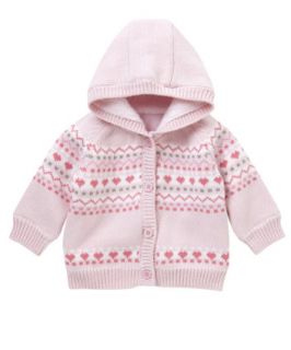 Mothercare Fair Isle Faux Fur Lined Cardigan   jumpers & cardigans 