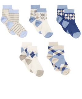 Mothercare Baby Argyle Print Socks   5 Pack