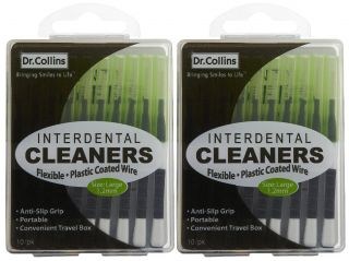Dr. Collins Interdental Cleaners, LG 1.2mm, 10 ct   