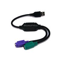 For only $1.43 each when QTY 50+ purchased   USB to PS/2 Dual PS2 