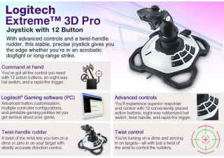 Logitech Extreme 3D Pro Joystick with 12 Button Item#  L23 6268 