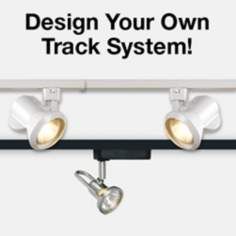 Brushed Steel Track Lighting By  