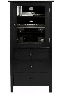 Mission Style Media Cabinet   Audio Cabinets   Home Theater Furniture 