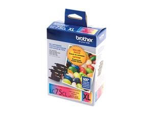brother LC753PKS LC75CL 3 Pack Ink for MFC J6510DW & MFC J6710DW Cyan 