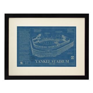 BALLPARK BLUEPRINTS  Baseball Wall Art, Yankee, Fenway, Wrigley, AT&T 