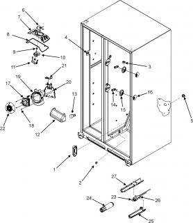 JENN AIR Jenn air refrigeration Freezer door (interior) Parts  Model 
