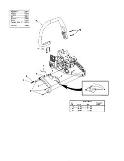 HOMELITE Chain saw Clutch/hand guard/drive c  Parts  Model UT10926 