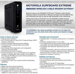 Motorola SURFboard eXtreme Wireless Modem Gateway Product Details