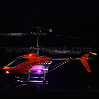 5CH Rechargeable Micro Helicopter Orange   Tmart