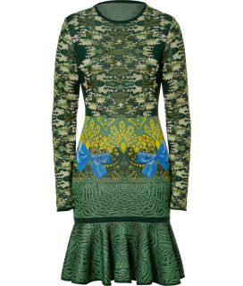 Mary Katrantzou Malachite Expandit Camo Skater Knit Dress  Damen 