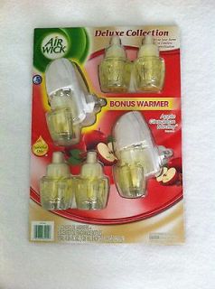 Air Wick Deluxe Collection Apple Cinnamon Medley 2 Warmers & 6 