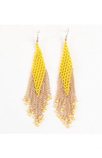 With Love From CA Yellow Chain Earrings at PacSun